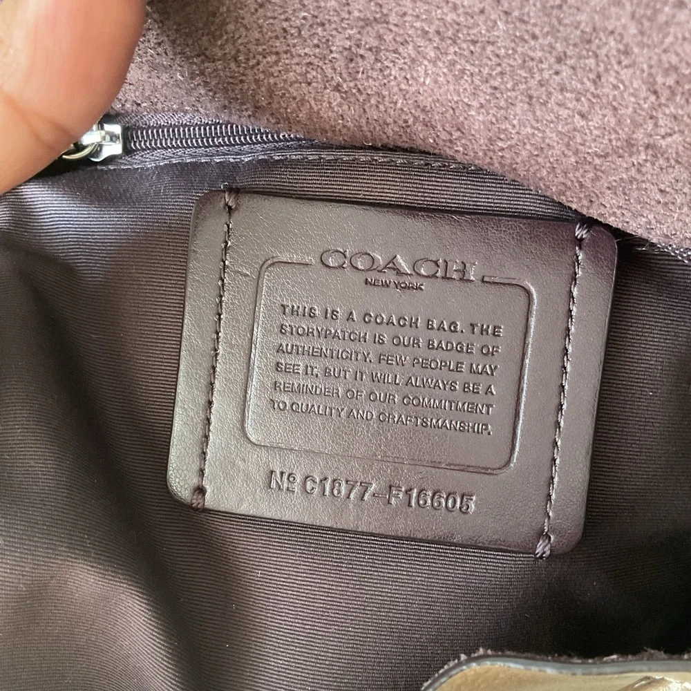 Coach Derby Gold Backpack - Picture 3 of 8